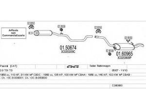 MTS C380880023049 išmetimo sistema 
 Išmetimo sistema -> Išmetimo sistema, visa