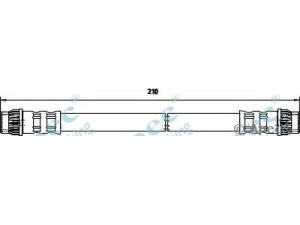 APEC braking HOS3568 stabdžių žarnelė 
 Stabdžių sistema -> Stabdžių žarnelės
8200572102, 8200597218, 8200781807