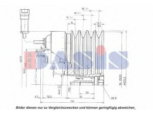 AKS DASIS 851204N magnetinė sankaba, oro kondicionieriaus kompresorius