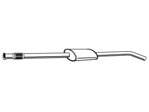 WALKER 21160 vidurinis duslintuvas 
 Išmetimo sistema -> Duslintuvas
7700844689, 8671093262