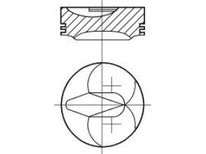 NÜRAL 87-287100-30 stūmoklis 
 Variklis -> Cilindrai/stūmokliai
MD050011, MD050017