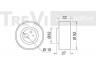 TREVI AUTOMOTIVE TD1350 įtempiklio skriemulys, paskirstymo diržas
8941002230