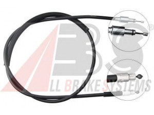 A.B.S. K13516 trosas, stovėjimo stabdys 
 Stabdžių sistema -> Valdymo svirtys/trosai
955.424.141.10, 7L0609721A