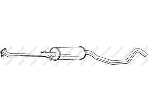 BOSAL 287-133 vidurinis duslintuvas 
 Išmetimo sistema -> Duslintuvas
8 52 155, 8 52 873, 90265508, 90398991