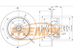 FREMAX BD-3170 stabdžių diskas 
 Stabdžių sistema -> Diskinis stabdys -> Stabdžių diskas
113 407 075, 311 405 583 A
