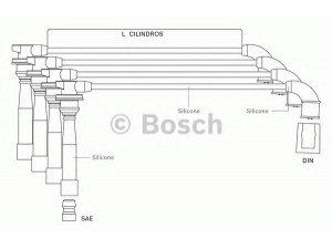 BOSCH F 000 99C 111 uždegimo laido komplektas 
 Kibirkšties / kaitinamasis uždegimas -> Uždegimo laidai/jungtys
27501 26C00