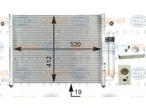 HELLA 8FC 351 302-731 kondensatorius, oro kondicionierius 
 Oro kondicionavimas -> Kondensatorius
96469288, 96539632, 96409127, 96469288