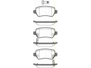 TRISCAN 8110 24019 stabdžių trinkelių rinkinys, diskinis stabdys 
 Techninės priežiūros dalys -> Papildomas remontas
1605086, 1605122, 1605233, 1605625