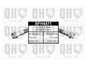 QUINTON HAZELL BFH4471 stabdžių žarnelė 
 Stabdžių sistema -> Stabdžių žarnelės
FBH 6259, 4806.32, 4806.54