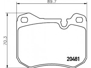 HELLA 8DB 355 007-681 stabdžių trinkelių rinkinys, diskinis stabdys 
 Techninės priežiūros dalys -> Papildomas remontas
477698155, 92835195100, 92835195102