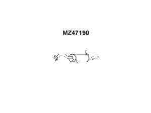 VENEPORTE MZ47190 galinis duslintuvas 
 Išmetimo sistema -> Duslintuvas
ZL0640100A, ZL0640100E