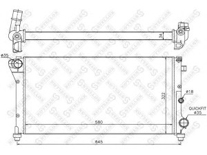STELLOX 10-25722-SX radiatorius, variklio aušinimas
51764957