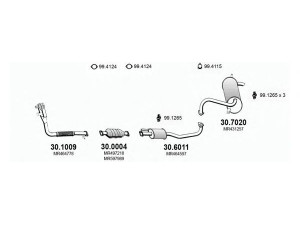 ASSO ART2907 išmetimo sistema 
 Išmetimo sistema -> Išmetimo sistema, visa