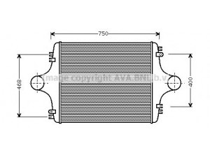AVA QUALITY COOLING MN4078 tarpinis suslėgto oro aušintuvas, kompresorius
81061300082, 81061300101, 81061300128