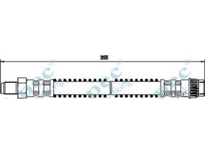 APEC braking HOS3192 stabdžių žarnelė 
 Stabdžių sistema -> Stabdžių žarnelės
480655, 480655