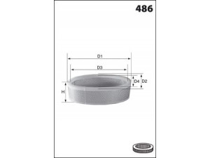 MECAFILTER EL1958 oro filtras 
 Filtrai -> Oro filtras
144528, 144537, 326826K