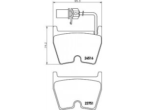 MINTEX MDB2969 stabdžių trinkelių rinkinys, diskinis stabdys