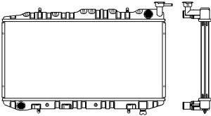 SAKURA  Automotive 1341-0212 radiatorius, variklio aušinimas