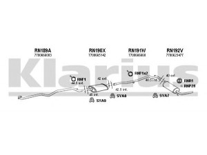 KLARIUS 720506U išmetimo sistema