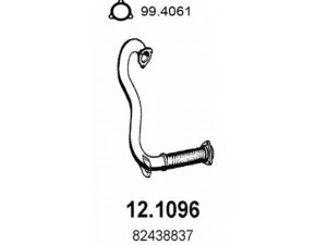 ASSO 12.1096 išleidimo kolektorius 
 Išmetimo sistema -> Išmetimo vamzdžiai
82438837, 82438837