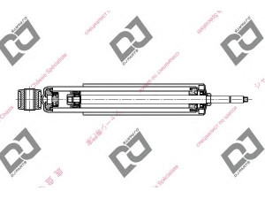 DJ PARTS DS1705GT amortizatorius 
 Pakaba -> Amortizatorius
4851035010, 4851035040, 4851039015