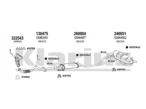KLARIUS 391477E išmetimo sistema 
 Išmetimo sistema -> Išmetimo sistema, visa