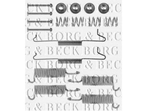 BORG & BECK BBK6125 priedų komplektas, diskinių stabdžių trinkelės