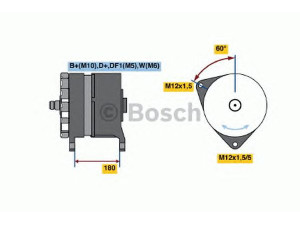 BOSCH 0 120 689 590 kintamosios srovės generatorius 
 Elektros įranga -> Kint. sr. generatorius/dalys -> Kintamosios srovės generatorius
013 154 76 02, A 013 154 76 02
