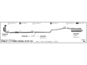IMASAF 524000071 išmetimo sistema 
 Išmetimo sistema -> Išmetimo sistema, visa