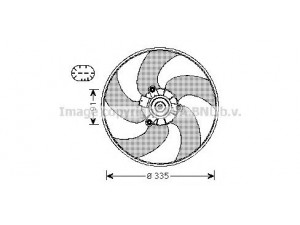 AVA QUALITY COOLING PE7553 ventiliatorius, radiatoriaus 
 Aušinimo sistema -> Oro aušinimas