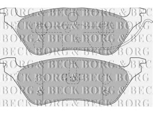 BORG & BECK BBP1889 stabdžių trinkelių rinkinys, diskinis stabdys 
 Techninės priežiūros dalys -> Papildomas remontas
05019805AA, 05071948AA, 5014036AA