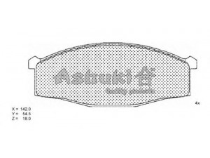 ASHUKI N009-14 stabdžių trinkelių rinkinys, diskinis stabdys 
 Techninės priežiūros dalys -> Papildomas remontas
5-86106-237-0, V9118N020, 36954/ABS