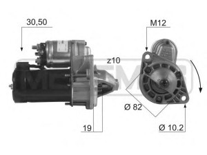 MESSMER 220401 starteris 
 Elektros įranga -> Starterio sistema -> Starteris
12 02 100, 12 02 138, 12 02 144