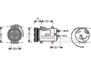 VAN WEZEL 0300K177 kompresorius, oro kondicionierius 
 Oro kondicionavimas -> Kompresorius/dalys
8D0260805F