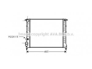 AVA QUALITY COOLING RT2118 radiatorius, variklio aušinimas 
 Aušinimo sistema -> Radiatorius/alyvos aušintuvas -> Radiatorius/dalys
7700786444, 7701047886