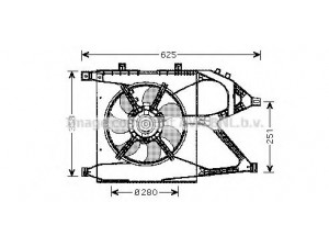 AVA QUALITY COOLING OL7517 ventiliatorius, radiatoriaus 
 Aušinimo sistema -> Oro aušinimas
1341351, 24445189