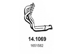 ASSO 14.1069 išleidimo kolektorius 
 Išmetimo sistema -> Išmetimo vamzdžiai
1651582