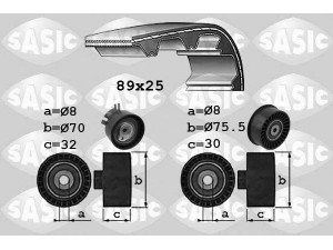 SASIC 1754023 paskirstymo diržo komplektas 
 Techninės priežiūros dalys -> Papildomas remontas
1680600Q0D, 1680600QAE, 1680600QAG