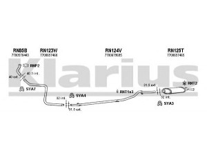 KLARIUS 720003U išmetimo sistema 
 Išmetimo sistema -> Išmetimo sistema, visa