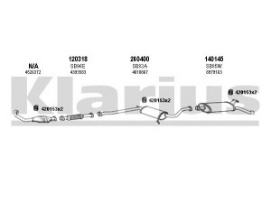 KLARIUS 750121E išmetimo sistema 
 Išmetimo sistema -> Išmetimo sistema, visa