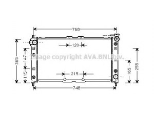 AVA QUALITY COOLING MZ2137 radiatorius, variklio aušinimas 
 Aušinimo sistema -> Radiatorius/alyvos aušintuvas -> Radiatorius/dalys
B66T15200B, B66T15200C, B6DD15200B