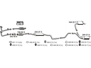 ERNST 030286 išmetimo sistema 
 Išmetimo sistema -> Išmetimo sistema, visa