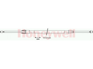 BENDIX 432851B trosas, stovėjimo stabdys 
 Stabdžių sistema -> Valdymo svirtys/trosai
7700438266