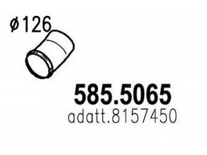 ASSO 585.5065 išleidimo kolektorius 
 Išmetimo sistema -> Išmetimo vamzdžiai
8157450