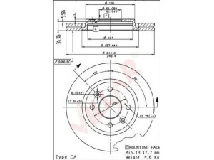 VILLAR 628.0550 stabdžių diskas 
 Dviratė transporto priemonės -> Stabdžių sistema -> Stabdžių diskai / priedai
7700758901, 7701204954, 7701467954