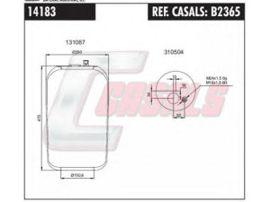 CASALS B2365 dėklas, pneumatinė pakaba
A9423202221, A9423206821