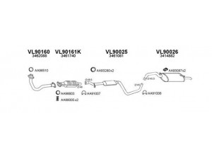 VENEPORTE 900002 išmetimo sistema 
 Išmetimo sistema -> Išmetimo sistema, visa