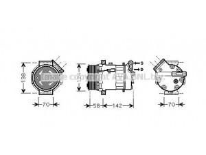 AVA QUALITY COOLING OLK448 kompresorius, oro kondicionierius 
 Oro kondicionavimas -> Kompresorius/dalys
51760316, 13171593, 6854063, 13171593