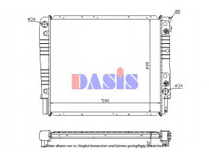 AKS DASIS 220850N radiatorius, variklio aušinimas