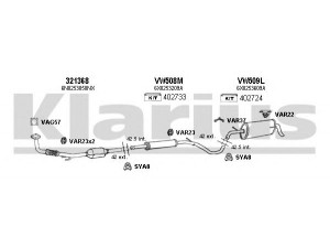 KLARIUS 930963U išmetimo sistema 
 Išmetimo sistema -> Išmetimo sistema, visa